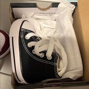 Converse Black and White Infant High-Tops